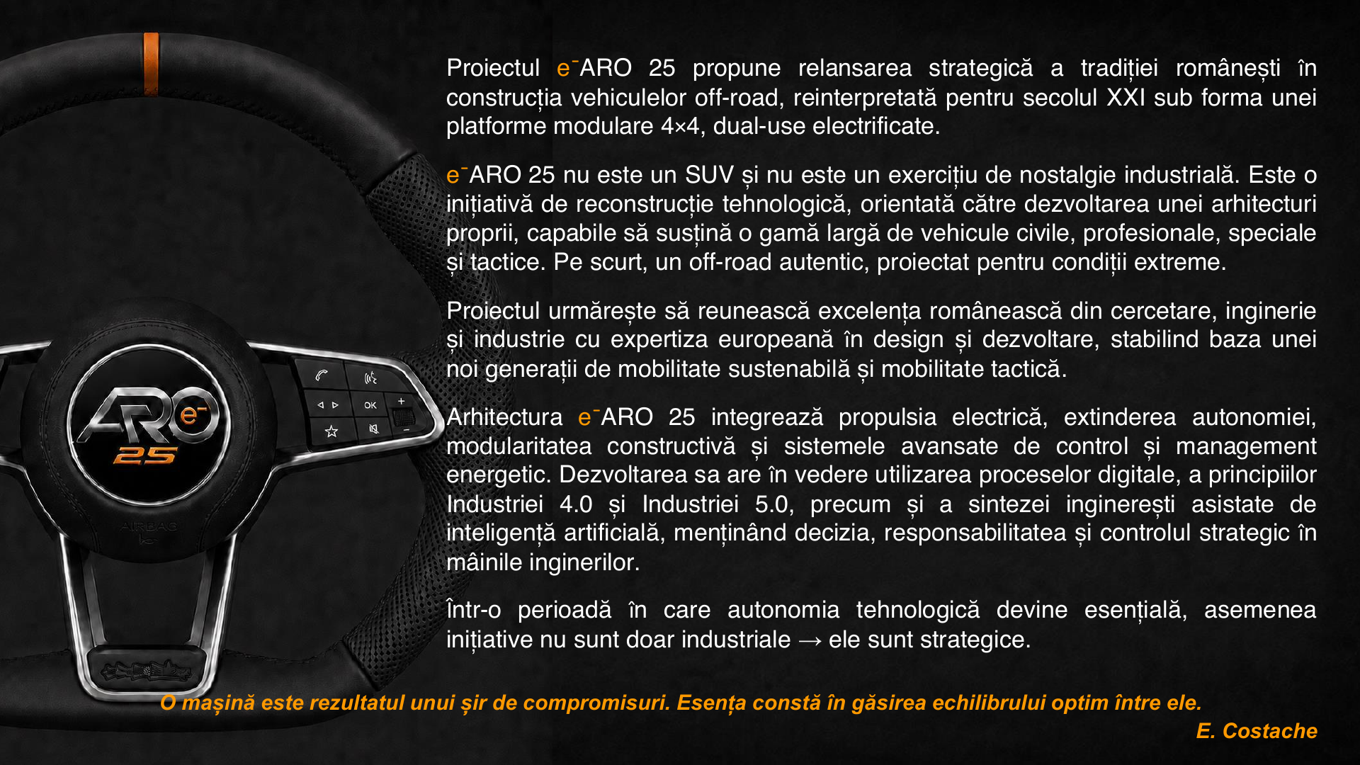 Introducerea proiectului e¯ARO 25
